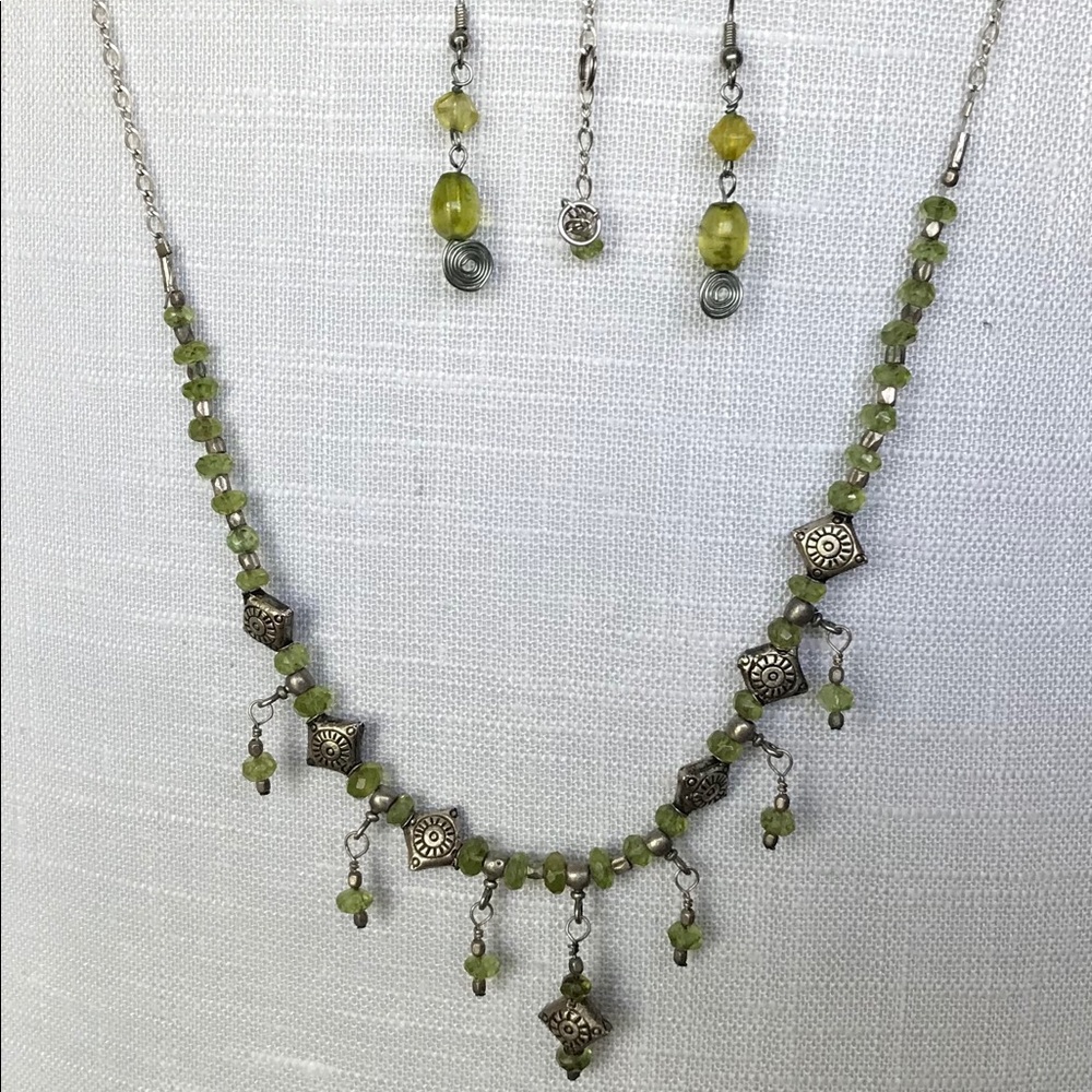 Handcrafted Sterling Silver & Peridot Set